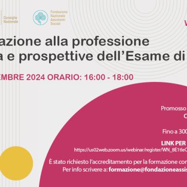 ESAME DI STATO: un webinar gratuito di Fnas e Cnoas