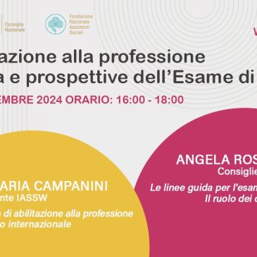 Webinar esame di Stato: i contributi di Campanini e Rosignoli