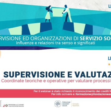 SUPERVISIONE: webinar gratuiti il 23 ottobre e il 14 novembre. Iscrizioni aperte