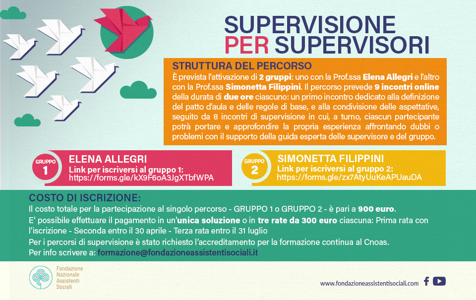 Supervisione per Supervisori: un’opportunità per i professionisti