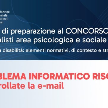 CONCORSO INPS: tutto risolto, si riprende normalmente